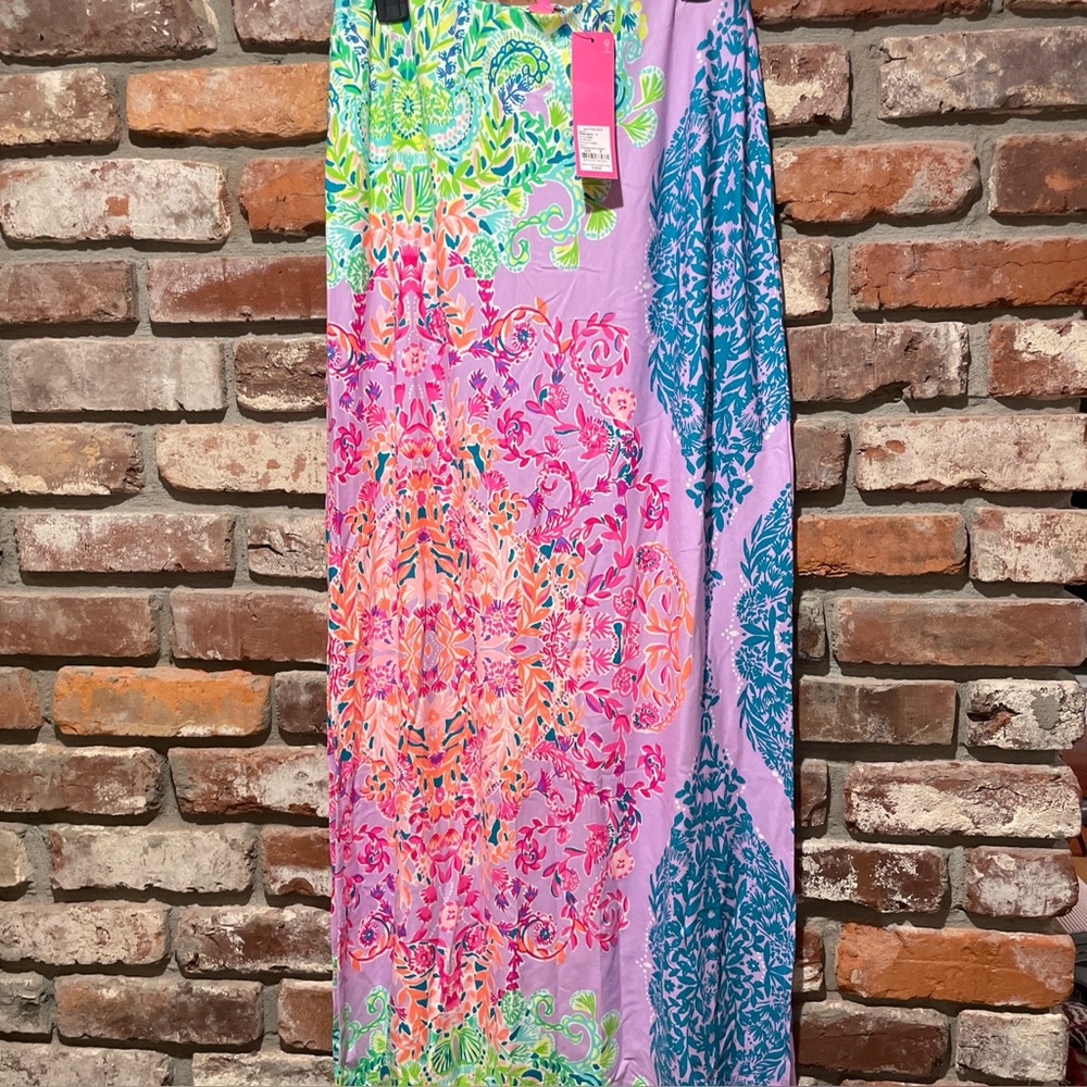Lilly Pulitzer Inez Knit Maxi Skirt in Multi Sunshine Vibes. Size medium